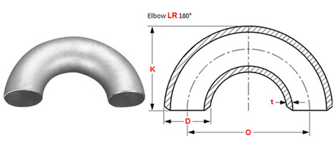 180° Long Radius Elbow