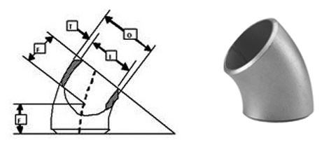 45° Short Radius Elbow