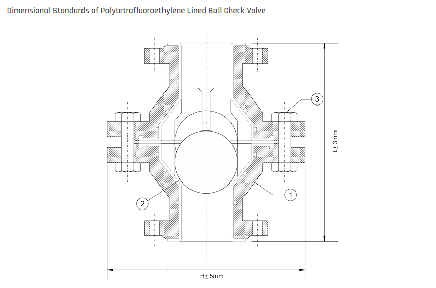 PFA Lined Ball Check Valves