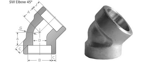Socket Weld 45 Degree