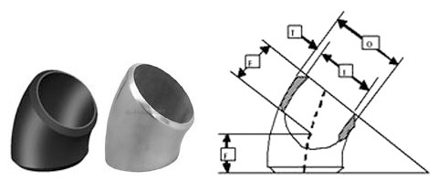 Stainless Steel 45° Short Radius Elbow