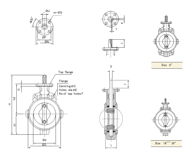 Butterfly Valve Bolt Chart